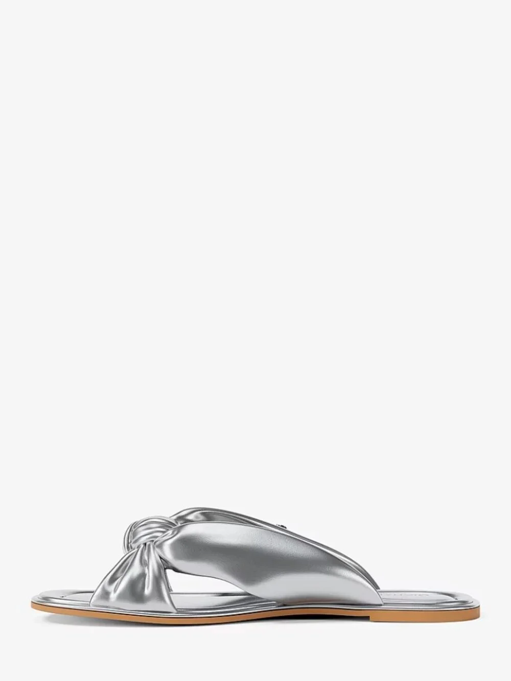Michael Kors Women's Elena Leather Flat Sandals 7.5